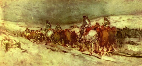 Moving troops by Nicolae Grigorescu
